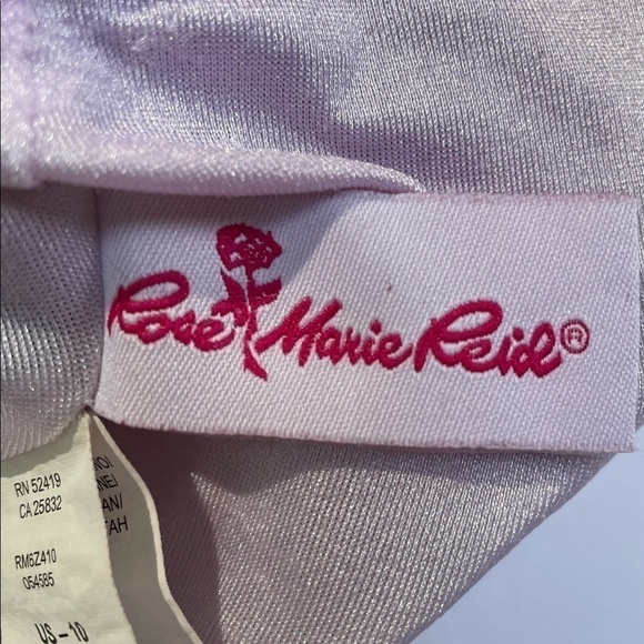 𝅺rise Marie Reid flutter top one piece swim suit fuchsia. Size 10. - Picture 4 of 10